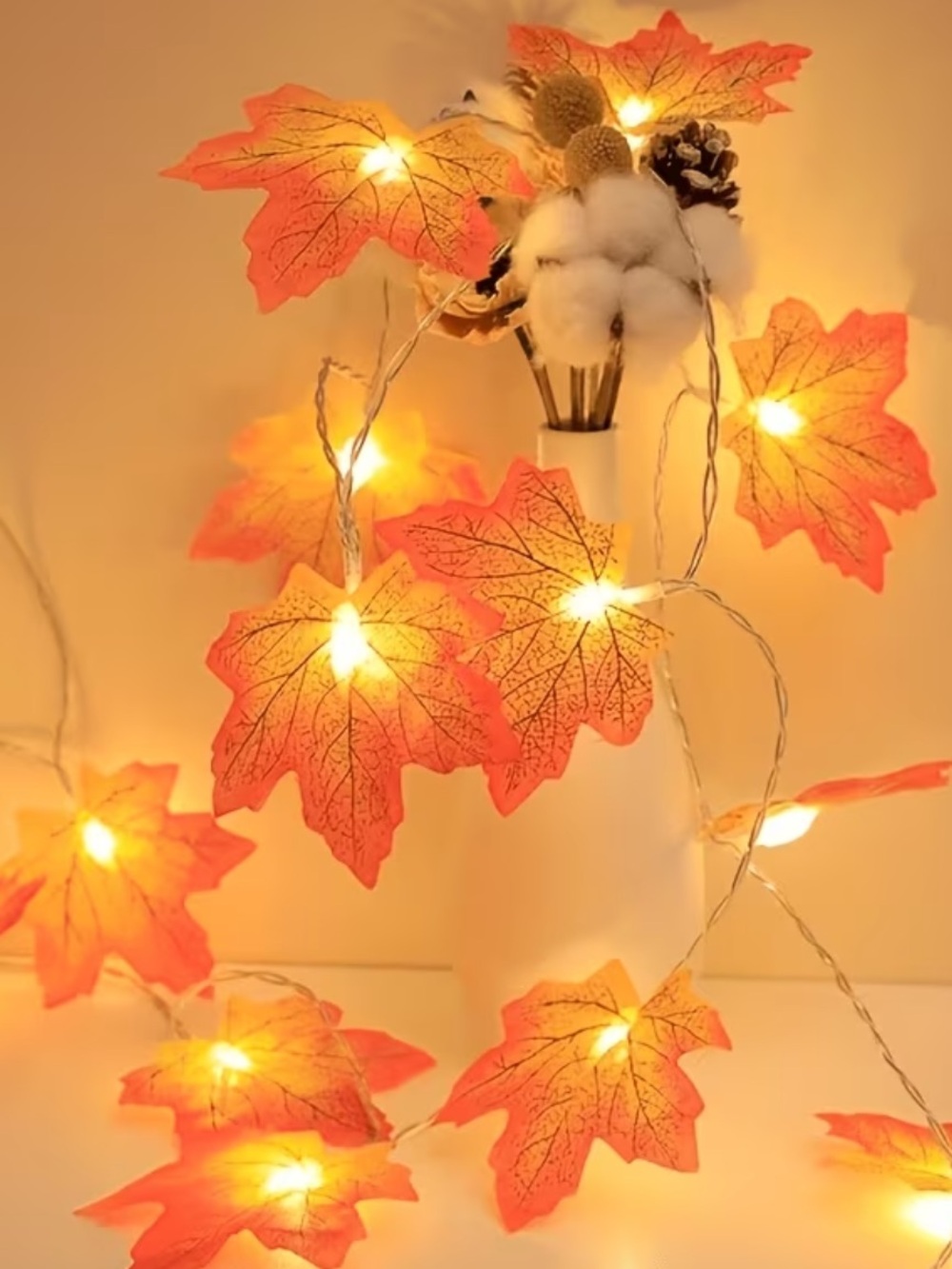 Maple Leaf String LED Lights NIP 🍁 - Picture 6 of 11